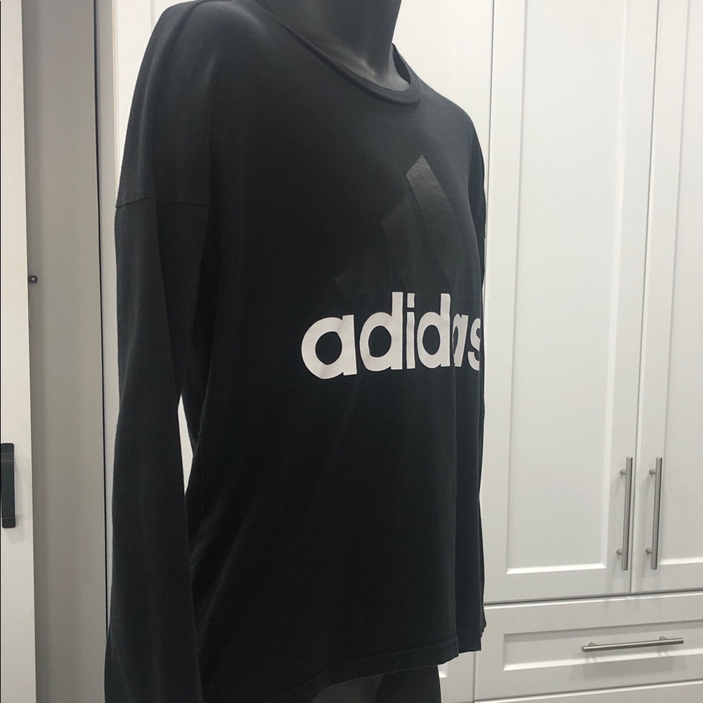 Adidas Black Long Sleeve Tee – Fits Men’s Small or Youth XL - Picture 5 of 10